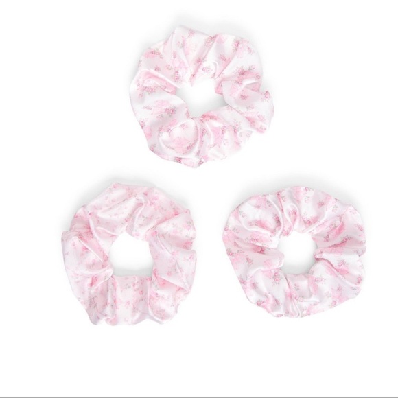 NWT Goody x LOVESHACKFANCY Large Satin Elegant Pink Floral 3 Pack - Picture 4 of 9